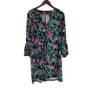 Lilly Pulitzer Onyx Paradise Glow Norris Dress Women's size XL